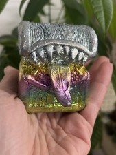 0.85 lb Bismuth Smith D&D Mimic Rainbow Crystal New 2.5"h x 2"w x 2"d