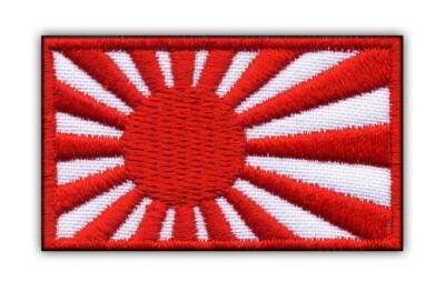 Flagge Japan Maritime Selbstverteidigungstruppe, japanische Marine kleiner Aufnäher/Abzeichen Stickerei