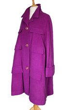 Vintage 80s/90s Karl Lagerfeld Purple Wool Coat. French Size 42 /large/uk 14