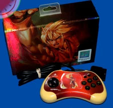 PLAYSTATION 2 Ken Street Fighter 15th Anniversary CONTROLLER Working Capcom Box