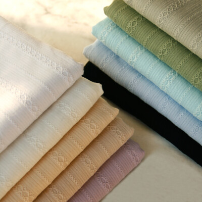 1 Meter X 1.4 Meter Jacquard Stripe Cotton Material Dress Fabric Cotton  Sewing | eBay