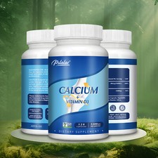Calcium  Vitamin D3 1200mg- Strong for Bones, Teeth, Muscle Health, Gluten Free