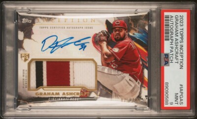 Graham Ashcraft 2023 Inception Rookie Patch Auto /149 POP 1 None Graded ...
