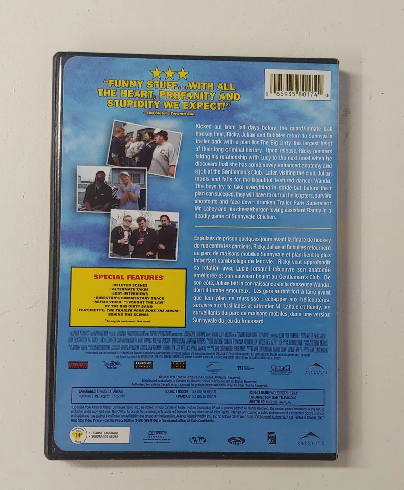 Trailer Park Boys - O Filme (DVD, 2007) - Imagem 3 de 3