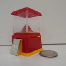 Vintage Mini Working Bubble Gum Ball Vending Machine toy 2 1/2" by  U.K. Design