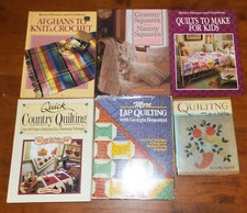Lot of 6 Quilting, Afghans Books Patterns - Hardback - Lot 3
