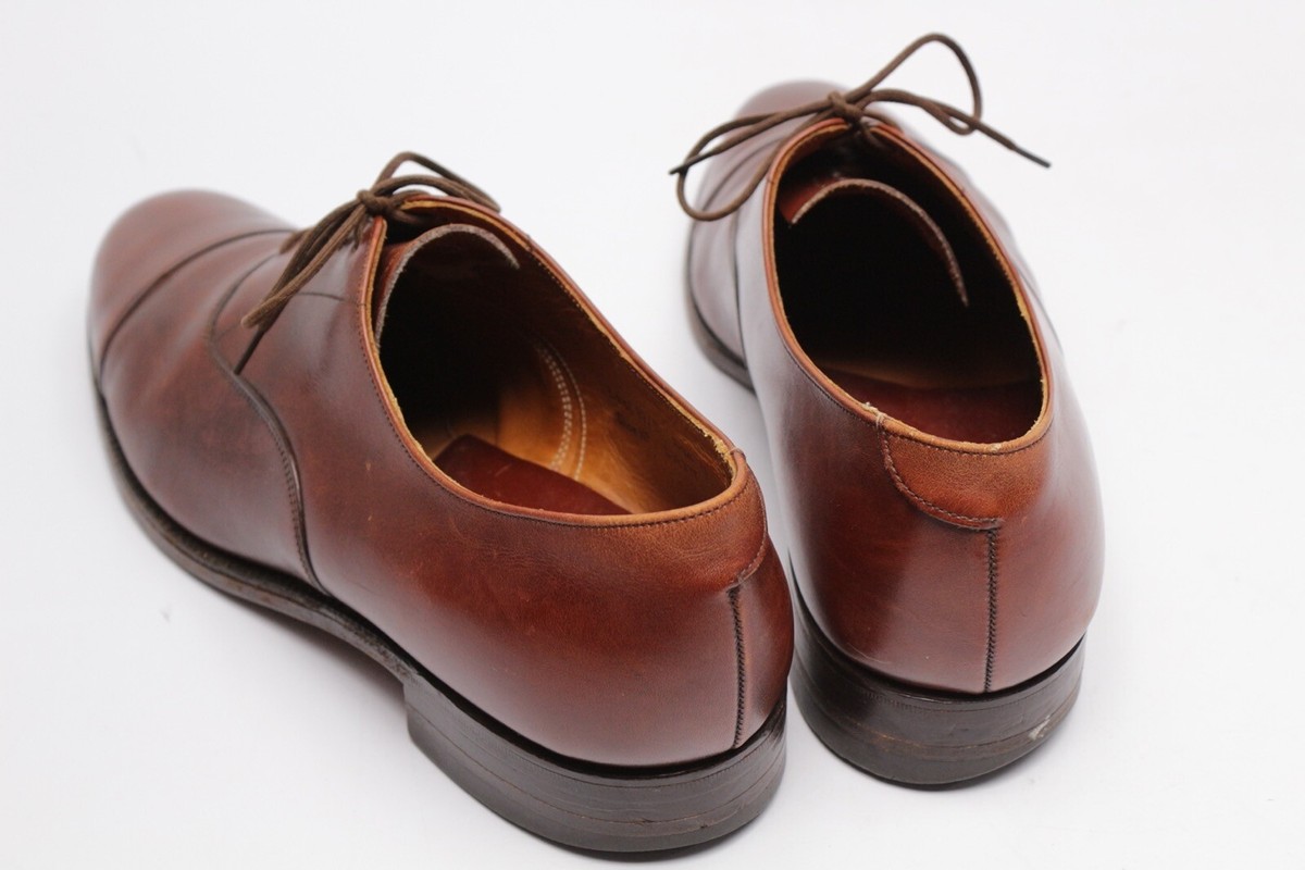 Tweed Cheaney England Brown Leather Longwing Wingtip Lace Up Oxfords Men\'s 11 Cheaney Tweed Dark Leaf Brogue Lace-Up Boots - The Noble Dandy main image 4
