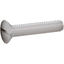 Image of Toolcraft Slotted Countersunk Screws DIN 963 Polyamide M2 x 16mm Pack Of 10
