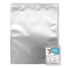 (50 Pack) 7 Mil 2-Gallon Premium Century Mylar Bags + 1000cc Oxygen Absorbers