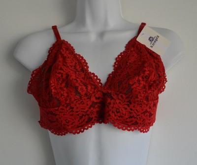 red and black bralette