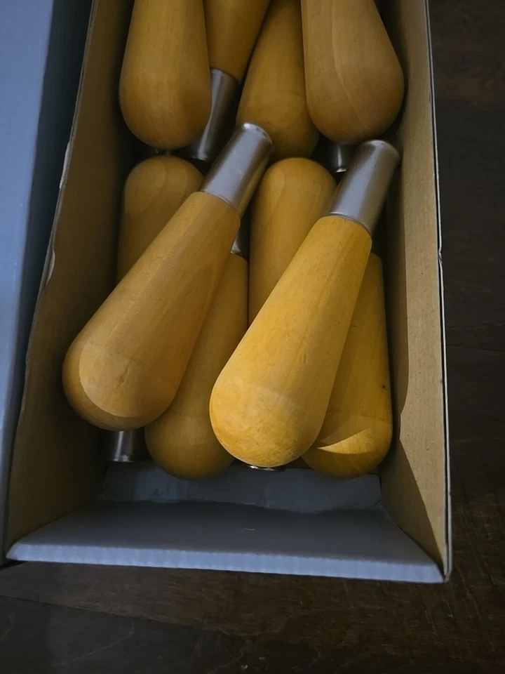 12 x Nicholson Metal Ferruled Wooden File Handle, Size 0, 5-1/4" Length - Image 2 of 4