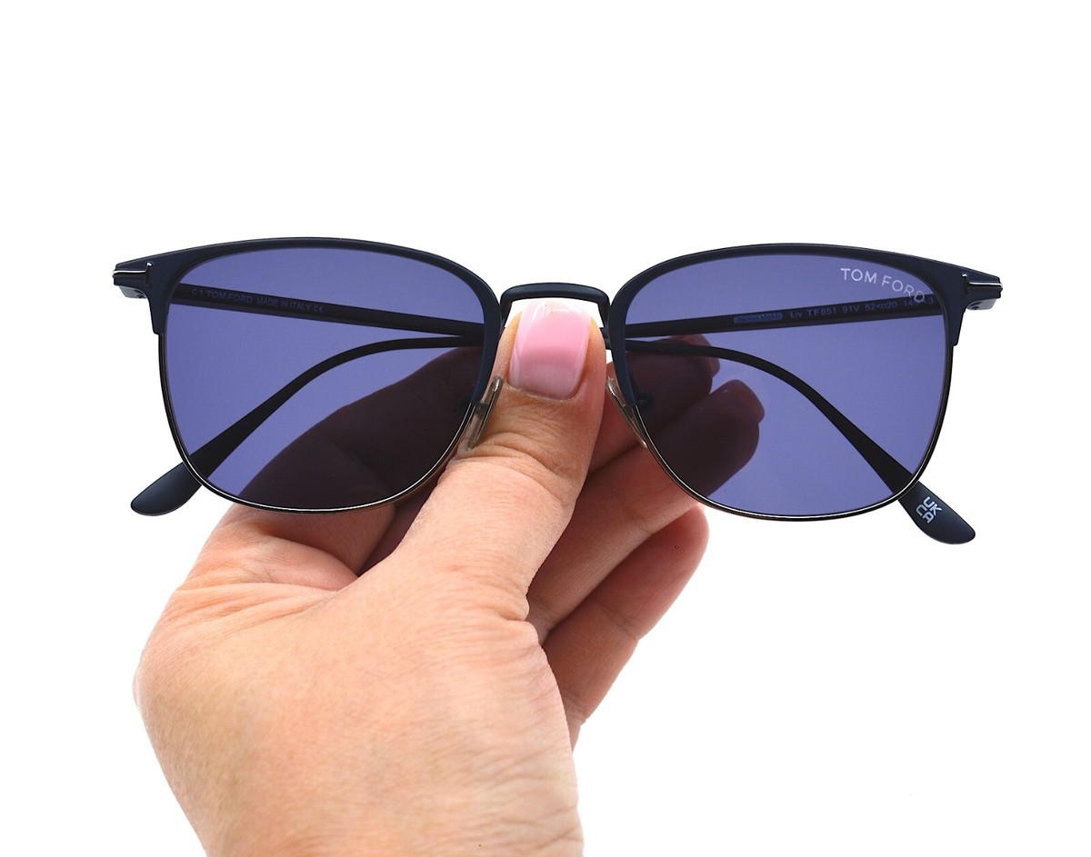 TOM FORD LIV TF851 91V BLUE SILVER AUTHENTIC SUNGLASSES | eBay TOM FORD LIV TF851 91V BLUE SILVER AUTHENTIC SUNGLASSES | eBay