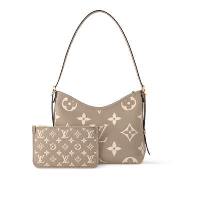 NIB Louis Vuitton CarryAll PM Dove/Cream M47180 With Pouch