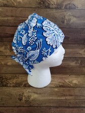 Doctor Nurse Cap Surgical Scrub Kitchen Cotton Hat with Sweatband Adjustable