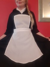 Small White Nurse's Apron Fancy Dress Costume Vintage 30's 40's War WW2 Uniform