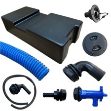 60 Litre Fresh Water Tank Kit Campervans Motorhomes external BLACK FILLER CAP