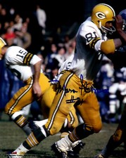Packers Tight End MARV FLEMING Signed 8x10 Photo #8 AUTO - SB I & II Champ