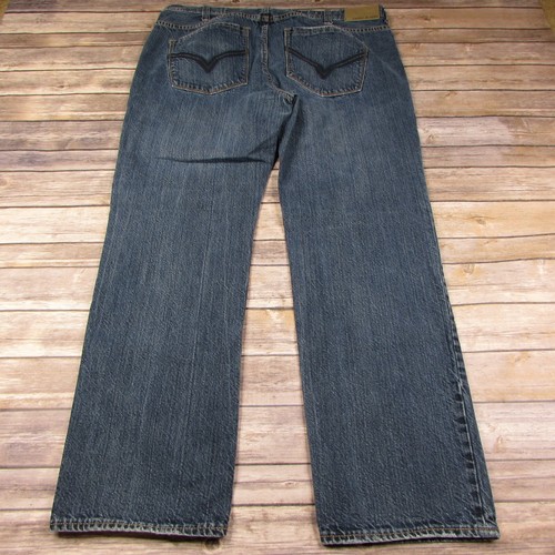 DKNY Jeans SOHO Relaxed 38x32 Lightly Distressed Blue Jeans - Picture 8 of 8