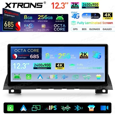 12,3'' Android Autoradio Für BMW E60 M5 E90 CIC 8G+256GB GPS Navi Global 4G IPS