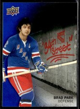 2025-26 UD New York Rangers Centennial 34th Street Blue /49 Brad Park #34S-5