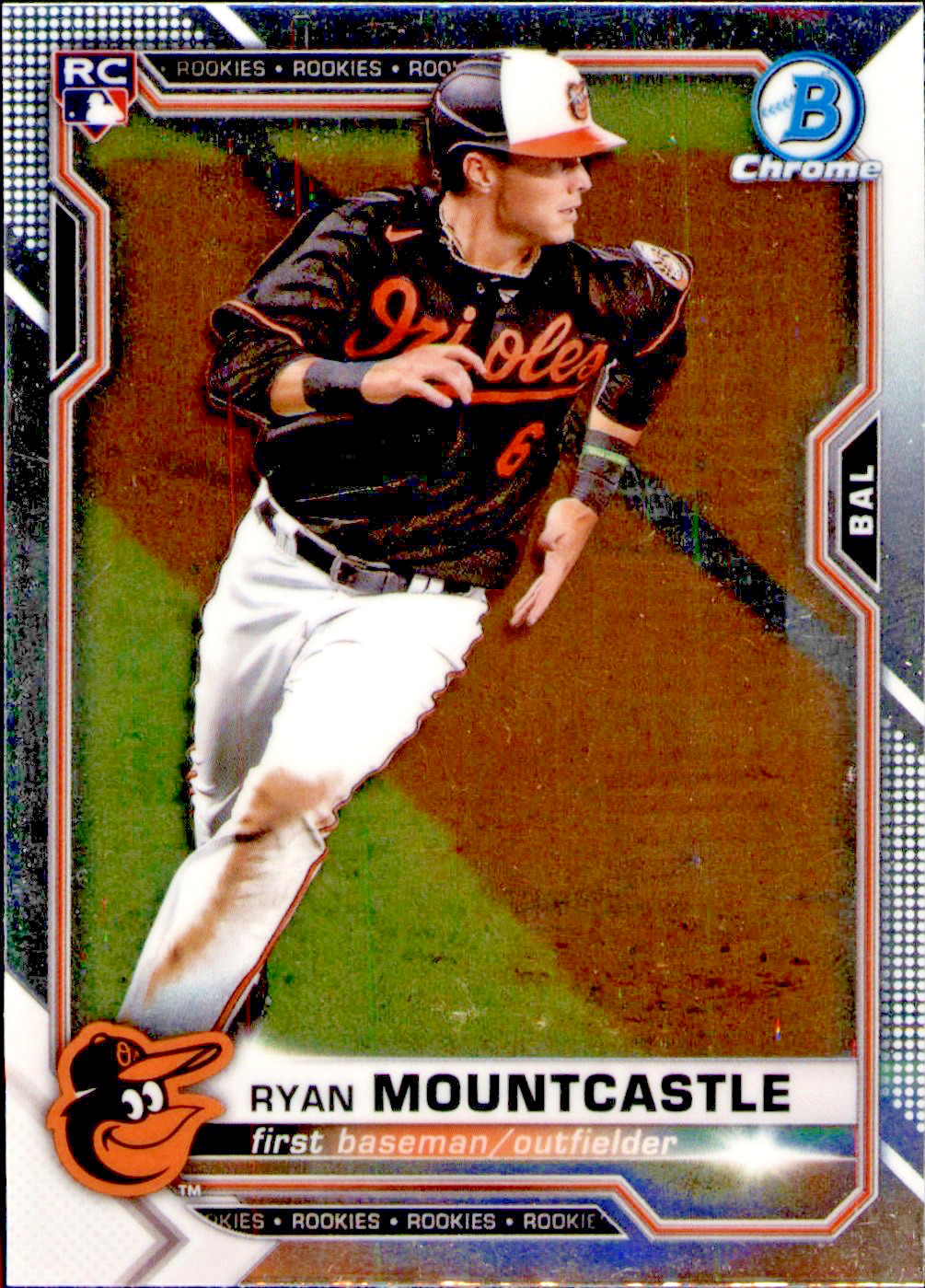 2021 Bowman Chrome - Ryan Mountcastle #64 (RC)