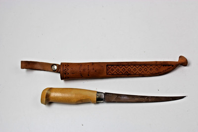 Altes J. Marttiini Filetier Messer Made in Finland Inox