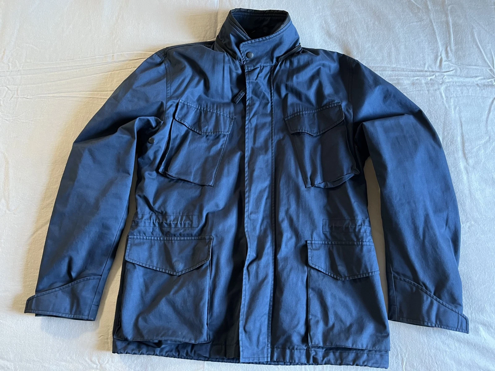 Rag & Bone mens size 40R cotton blue military field jacket, excellent. - product detail image 1