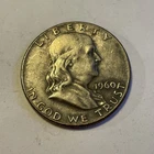 1960 P Silver UNITED STATES  Ben Franklin Half Dollar  Nice Condition Lot C1