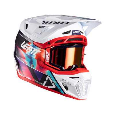 LEATT Moto Helmet Kit 8.5 - V26 | Blue/red | L 59-60cm - 1026000303