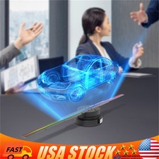 3D Holographic Projector 244-LED Hologram Fan Advertising Player Kit w/Control