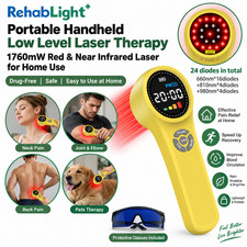 24 Diodes 1760mW Cold Laser Therapy Device 660nm 810nm 980nm