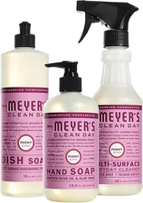 Kitchen Set, Dish Soap, Hand Soap, and Multi-Surface Cleaner, 3 CT (Peony)