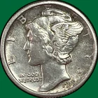 1919-S Mercury Dime Choice Almost Uncirculated AU+ Coin #39346