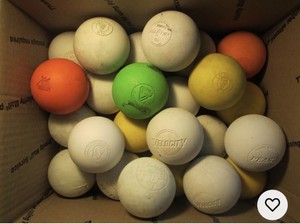 Lot of (24) Used Lacrosse Balls Velocity Brine NFHS and college