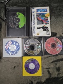 Sega Saturn  Console Bundle Tested W/controller And 6 Games