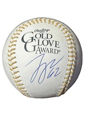 Logan Webb Autographed Gold Glove Award Baseball Beckett San Francisco Giants