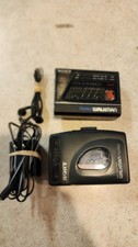 SONY WALKMAN LOT WM-F77 AND WM-FZ21 PARTS OR REPAIR