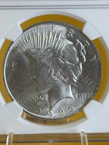 1922 NGC MS62 Peace Dollar $1 Silver Coin Philadelphia KM#150 Uncirculated