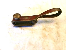 INTERESTING HELLER USA RASP FILE HOLDER - FARRIER - AUTO BODY - SOLID BRASS