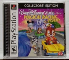 Walt Disney World Quest Magical Racing Tour PS1 PlayStation 1 COMPLETE TESTED