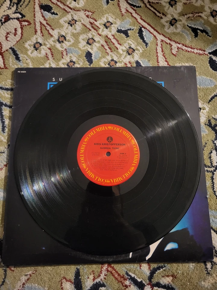 Kris Kristofferson - Surreal Thing Vinyl LP Record Album PZ 34254 EXC - Image 4 of 4