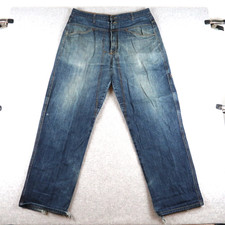 Marithe Francois Girbaud Carpenter Denim Jeans Men Sz 36 L Blue Baggy Y2K