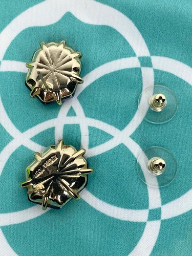 Kendra Scott Black Iridescent MORGAN Stud Earrings - Picture 9 of 14