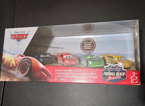 Disney Pixar Cars Fireball Beach Racing 4 Pack Lighting Jackson storm ...