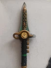Vintage 1994 Mighty Morphin Power Rangers Dragon Dagger Green Ranger Works!