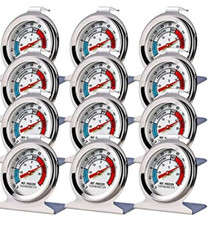 12 Pack Refrigerator Freezer Thermometer Large Dial Analog Thermometer