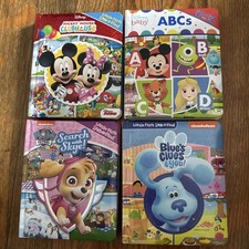 Lot Of 4 Little First Look and Find Books Disney  Nickelodeon FREE SHIPPING