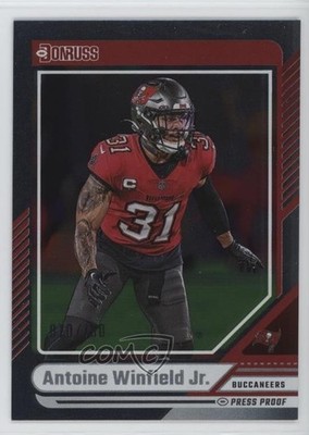 2024 Panini Donruss Silver Press Proof 70/100 Antoine Winfield Jr #181 3g6