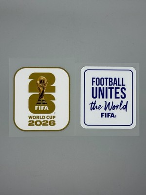 2026 FIFA World Cup Patch Soccer Jersey Iron On White Gold & Final