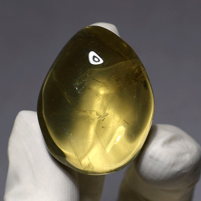 Ein Tropfen goldenes Morgenlicht ~ natürlicher Zitronenquarz polierter Freifo...